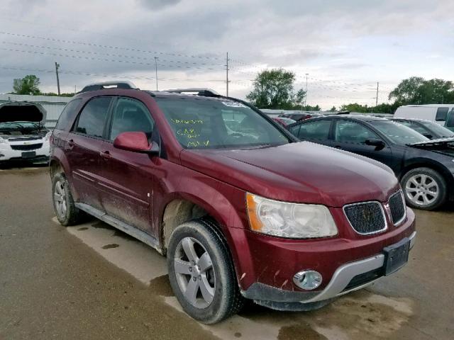 2CKDL63F576026082 - 2007 PONTIAC TORRENT MAROON photo 1