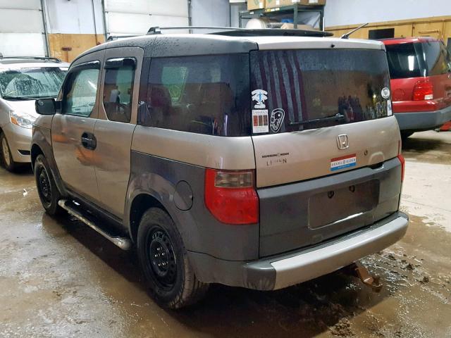 5J6YH28503L025520 - 2003 HONDA ELEMENT EX BEIGE photo 3