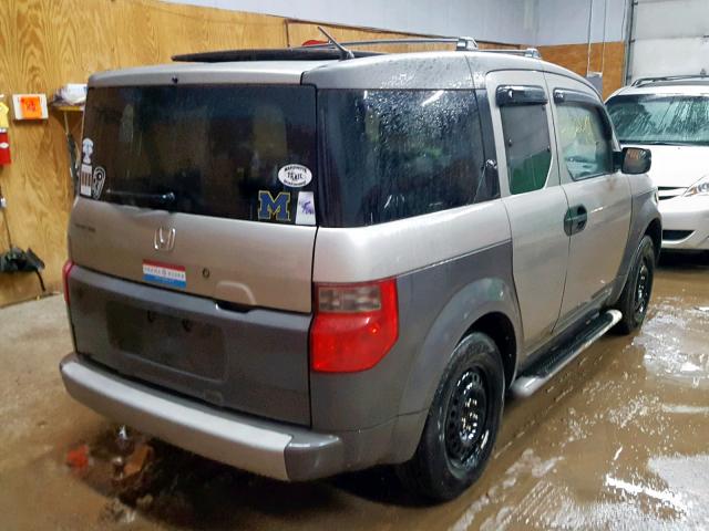 5J6YH28503L025520 - 2003 HONDA ELEMENT EX BEIGE photo 4