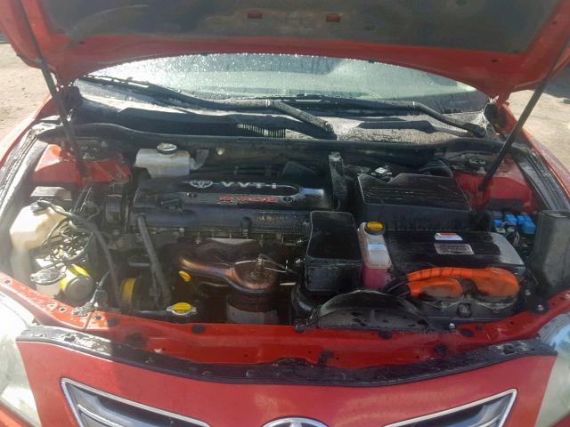 4T1BB46K77U017590 - 2007 TOYOTA CAMRY NEW RED photo 7