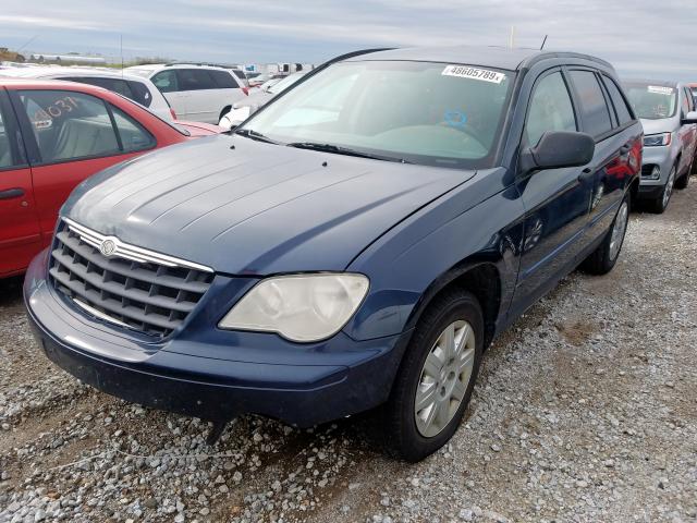 2A8GM48L27R116320 - 2007 CHRYSLER PACIFICA BLUE photo 2