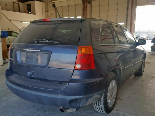 2A8GM48L27R116320 - 2007 CHRYSLER PACIFICA BLUE photo 4