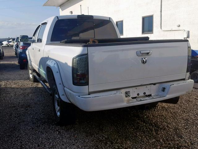 3D7KS29L39G563103 - 2009 DODGE RAM 2500 WHITE photo 3