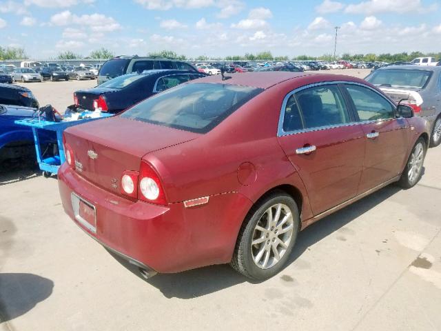 1G1ZK57738F210692 - 2008 CHEVROLET MALIBU LTZ მუქწითელი ფოტო 4