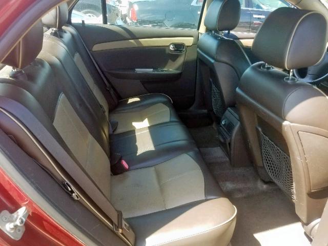 1G1ZK57738F210692 - 2008 CHEVROLET MALIBU LTZ მუქწითელი ფოტო 6