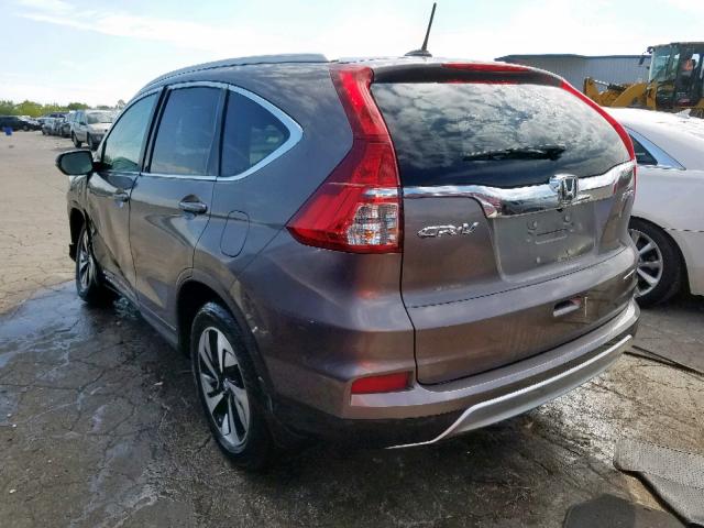 5J6RM4H97GL095889 - 2016 HONDA CR-V TOURI GRAY photo 3