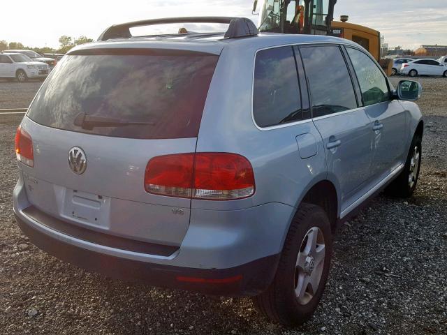 WVGBC67L24D031618 - 2004 VOLKSWAGEN TOUAREG 3. SILVER photo 4