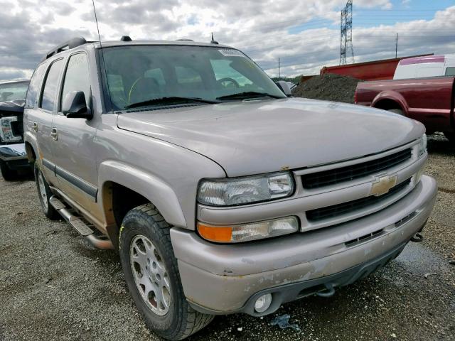 1GNEK13T15R188047 - 2005 CHEVROLET TAHOE K150 SILVER photo 1