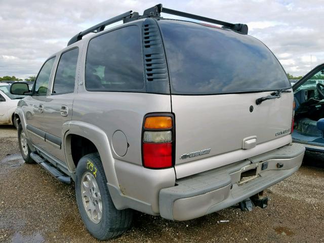 1GNEK13T15R188047 - 2005 CHEVROLET TAHOE K150 SILVER photo 3