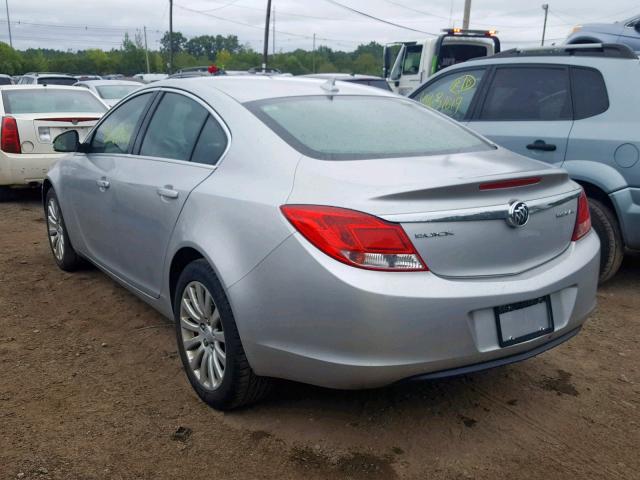 2G4GR5EK3C9146328 - 2012 BUICK REGAL SILVER photo 3