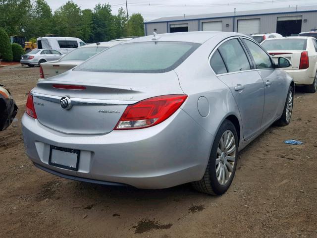 2G4GR5EK3C9146328 - 2012 BUICK REGAL SILVER photo 4