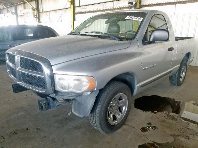 1D7HA16N55J620794 - 2005 DODGE RAM 1500 S SILVER photo 2