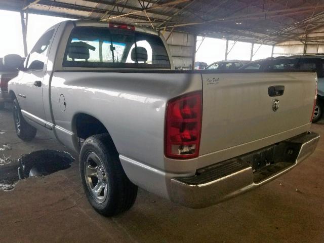 1D7HA16N55J620794 - 2005 DODGE RAM 1500 S SILVER photo 3