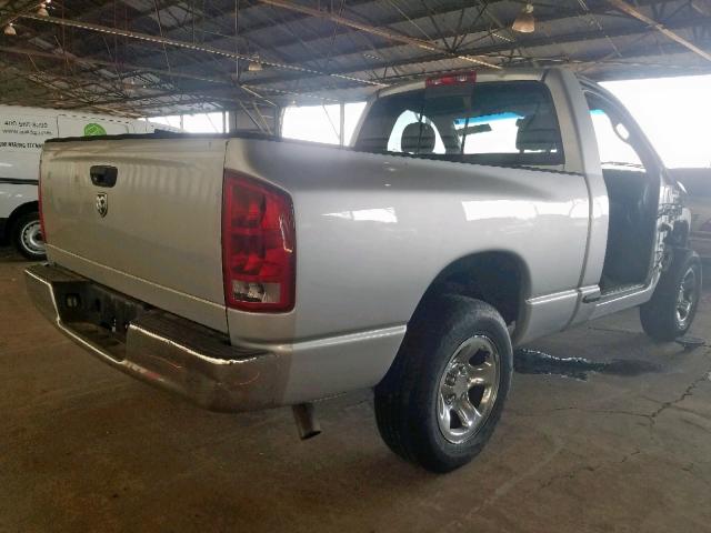 1D7HA16N55J620794 - 2005 DODGE RAM 1500 S SILVER photo 4