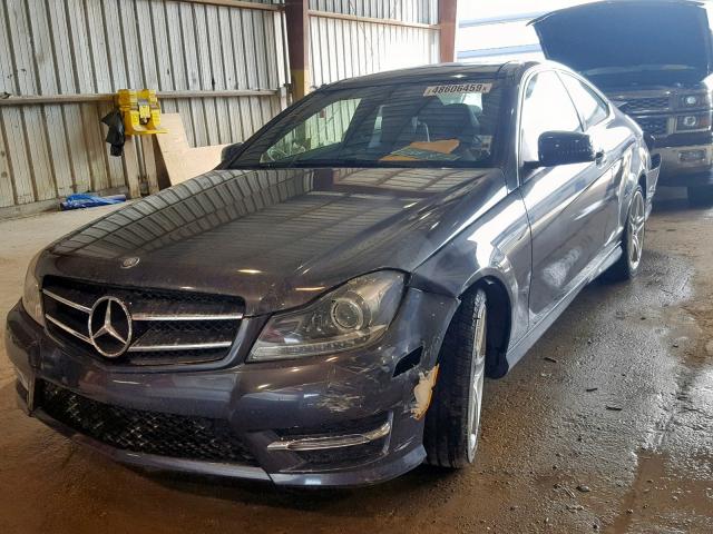 WDDGJ4HB2EG294952 - 2014 MERCEDES-BENZ C 250 GRAY photo 2