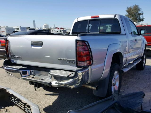 5TETX62N78Z517697 - 2008 TOYOTA TACOMA PRE SILVER photo 4