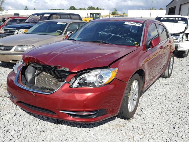 1C3CCBBG7EN105935 - 2014 CHRYSLER 200 TOURIN RED photo 2