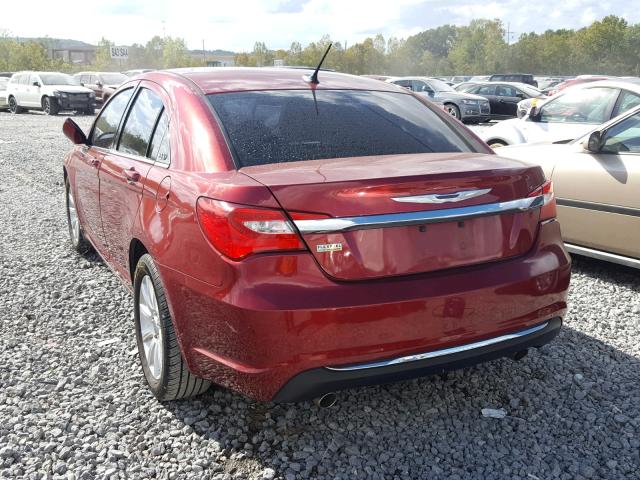 1C3CCBBG7EN105935 - 2014 CHRYSLER 200 TOURIN RED photo 3