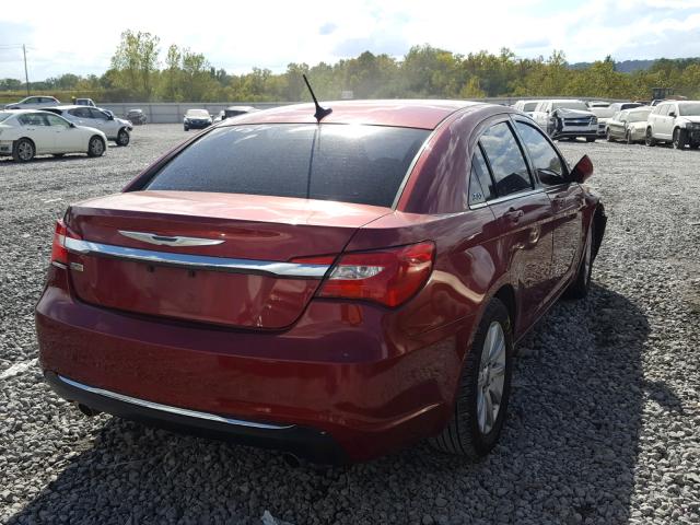 1C3CCBBG7EN105935 - 2014 CHRYSLER 200 TOURIN RED photo 4