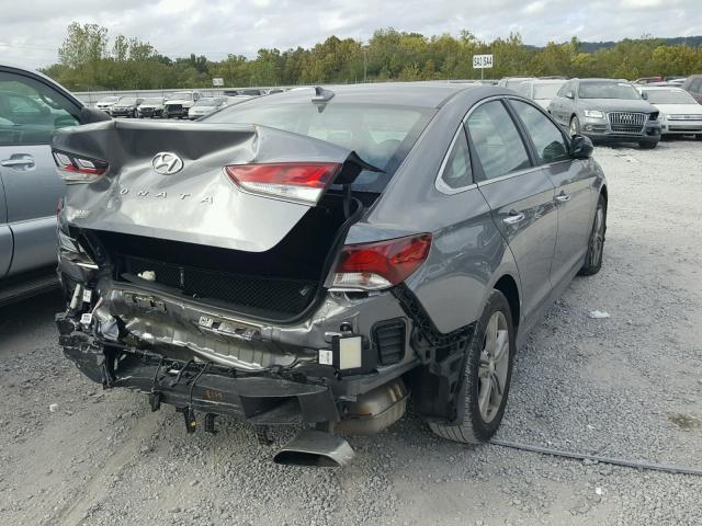 5NPE34AF5JH682885 - 2018 HYUNDAI SONATA SPO GRAY photo 4