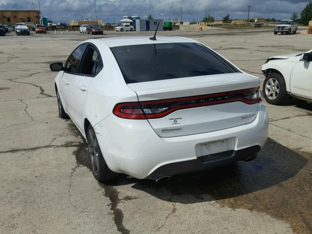 1C3CDFBA8DD308076 - 2013 DODGE DART SXT WHITE photo 3