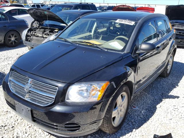 1B3HB48A79D136487 - 2009 DODGE CALIBER SX BLACK photo 2