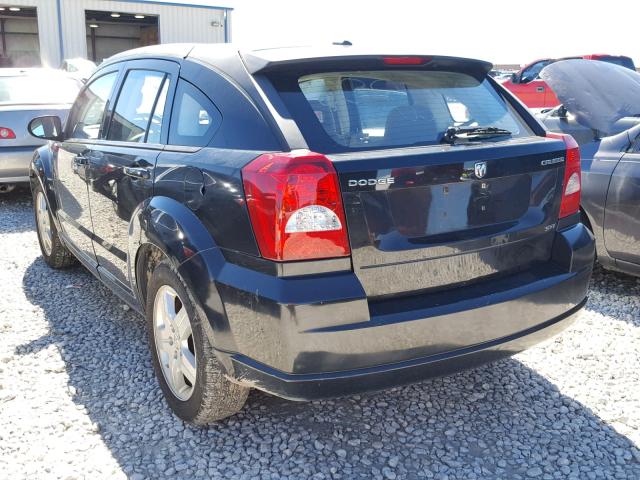 1B3HB48A79D136487 - 2009 DODGE CALIBER SX BLACK photo 3