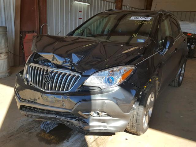 KL4CJCSB9FB190205 - 2015 BUICK ENCORE BLACK photo 2