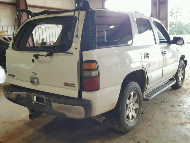 1GKEC13Z14R306126 - 2004 GMC YUKON WHITE photo 4