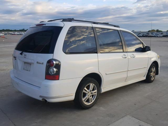 JM3LW28AX40501110 - 2004 MAZDA MPV WAGON WHITE photo 4