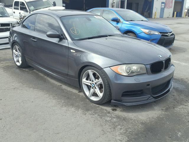 WBAUC73598VF23931 - 2008 BMW 135 I CHARCOAL photo 1