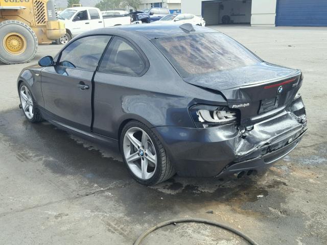 WBAUC73598VF23931 - 2008 BMW 135 I CHARCOAL photo 3