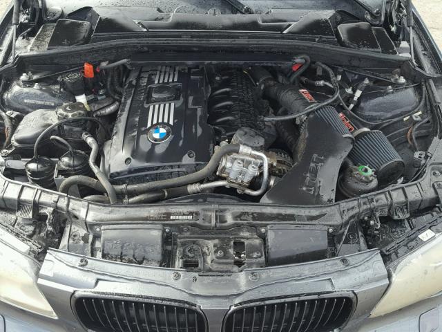 WBAUC73598VF23931 - 2008 BMW 135 I CHARCOAL photo 7