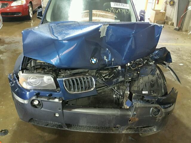 WBXPA93465WD21162 - 2005 BMW X3 3.0I BLUE photo 7