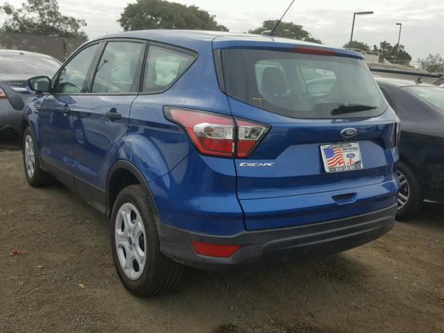 1FMCU0F75JUA72193 - 2018 FORD ESCAPE S BLUE photo 3