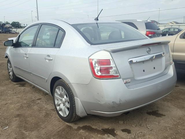 3N1AB6AP5BL610143 - 2011 NISSAN SENTRA 2.0 SILVER photo 3