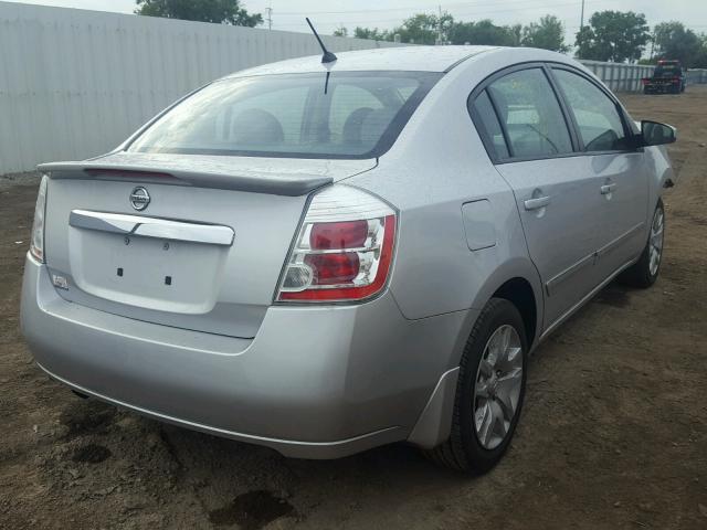 3N1AB6AP5BL610143 - 2011 NISSAN SENTRA 2.0 SILVER photo 4