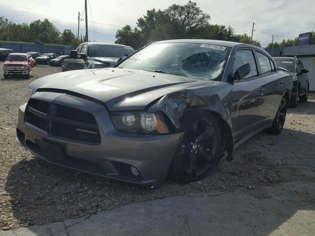 2C3CDXHG2CH239646 - 2012 DODGE CHARGER SX GRAY photo 2