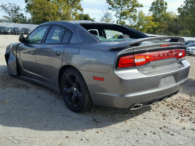 2C3CDXHG2CH239646 - 2012 DODGE CHARGER SX GRAY photo 3