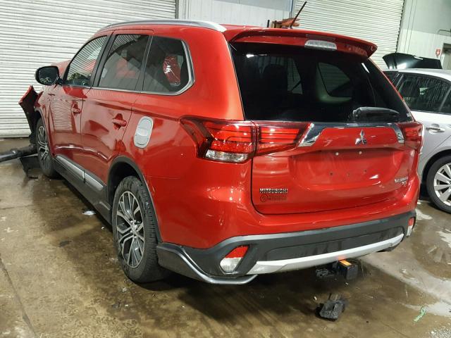 JA4JZ4AX1GZ056834 - 2016 MITSUBISHI OUTLANDER RED photo 3