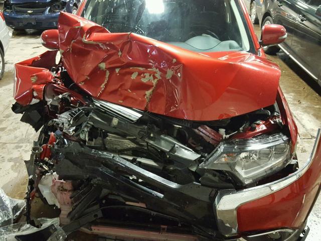 JA4JZ4AX1GZ056834 - 2016 MITSUBISHI OUTLANDER RED photo 7