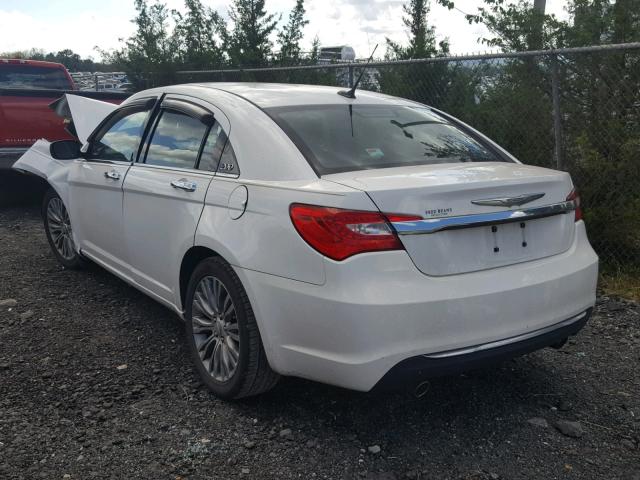 1C3BC2FG2BN504043 - 2011 CHRYSLER 200 LIMITE WHITE photo 3