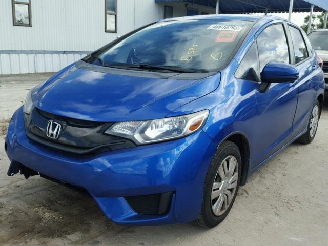 3HGGK5G50FM761979 - 2015 HONDA FIT LX BLUE photo 2