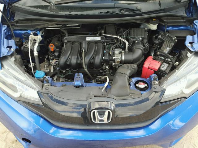 3HGGK5G50FM761979 - 2015 HONDA FIT LX BLUE photo 7