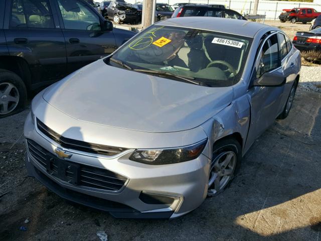 1G1ZB5ST7GF179742 - 2016 CHEVROLET MALIBU LS 银色 照片 2