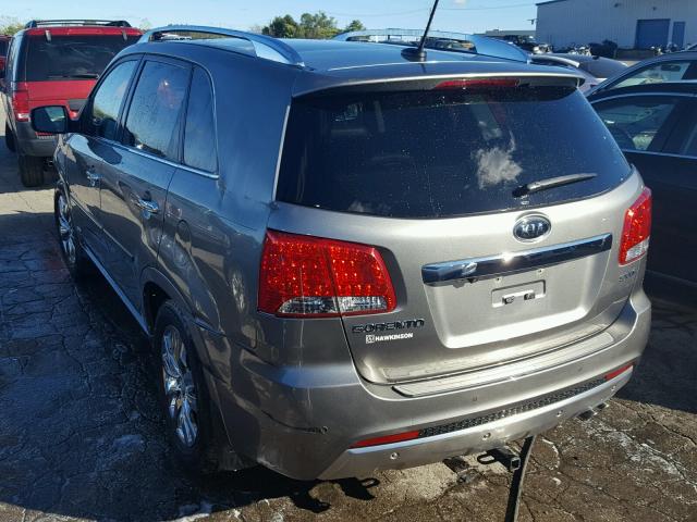 5XYKWDA24CG298212 - 2012 KIA SORENTO SX BROWN photo 3