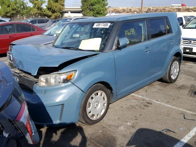 JTLKE50E081025350 - 2008 TOYOTA SCION XB ლურჯი ფოტო 2