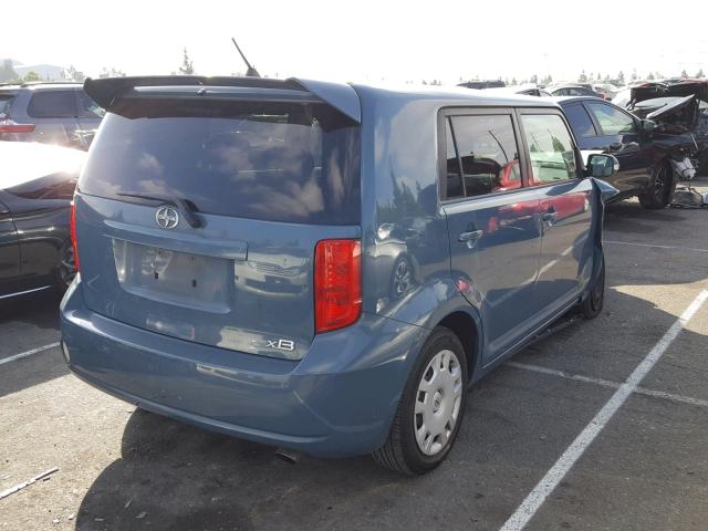JTLKE50E081025350 - 2008 TOYOTA SCION XB ლურჯი ფოტო 4
