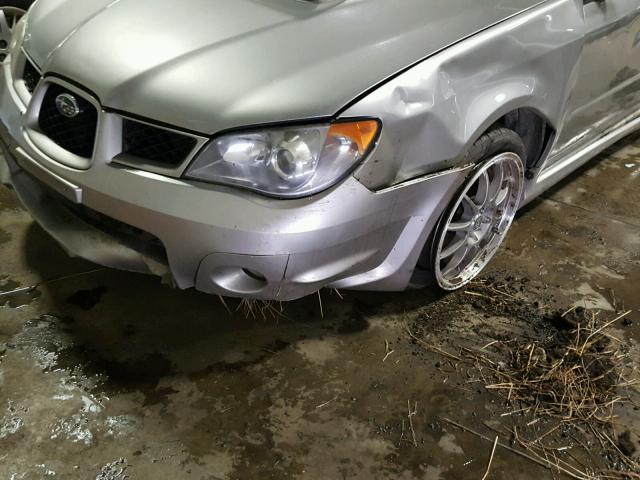 JF1GG79606G820546 - 2006 SUBARU IMPREZA WR GRAY photo 9