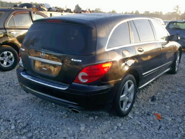 4JGCB75E66A020630 - 2006 MERCEDES-BENZ R 500 BLACK photo 4